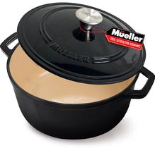 Panela de ferro fundido esmaltada Dutch Oven MUELLER HOME 7,5 qt Panela de ferro fundido esmaltada Dutch Oven MUELLER HOME 7,5 qt