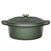 Panela de Ferro Fundido Esmaltado Caçarola Electrolux 24cm verde Linha 100 Anos Celebre Encontros