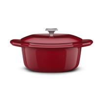 Panela de Ferro Fundido Esmaltado Caçarola Electrolux Expert 24cm Vermelha Panela de Ferro Fundido Esmaltado Caçarola Electrolux Expert 24cm Vermelha