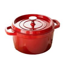 Panela de Ferro Fundido Esmaltado, Cozimento doméstico e antiaderente, Fogão Gás e Indução 24cm CE07 - C&E Kitchenware