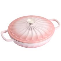 Panela de Ferro Fundido Esmaltado NSIRONS 3,8 Quart Rosa Panela de Ferro Fundido Esmaltado NSIRONS 3,8 Quart Rosa