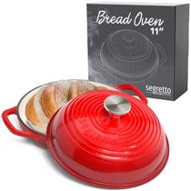 Panela de Ferro Fundido Esmaltado Segretto 28 cm Vermelha para Pão Panela de Ferro Fundido Esmaltado Segretto 28 cm Vermelha para Pão