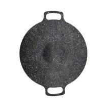 Panela De Ferro Portátil Estilo Coreano Para Churrasco Ao Ar Livre, Redonda, Universal, Com Duas Panela De Ferro Portátil Estilo Coreano Para Churrasco Ao Ar Livre, Redonda, Universal, Com Duas