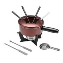 Panela de Fondue com 10 peças Marrom - Brinox 1255/116