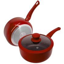 Panela De Indução Antiaderente Cerâmica 18cm Yafo Vermelho Panela De Indução Antiaderente Cerâmica 18cm Yafo Vermelho