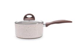Panela De Indução Com Tampa Ceramic Life Brinox Granada 1,25 Litros Ø 16 cm Vanilla