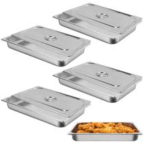 Panela de mesa a vapor HLHgirl tamanho completo 20,8 L x 13 L x 6,35 D de aço inoxidável