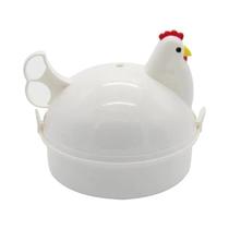 Panela De Micro-ondas Para Cozinhar Ovos Em Formato De Frango, Capacidade Para 4 Ovos, Vaporizador