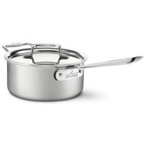 Panela de molho totalmente revestida D5 de 5 camadas de aço inoxidável 3L de indução Panela de molho totalmente revestida D5 de 5 camadas de aço inoxidável 3L de indução