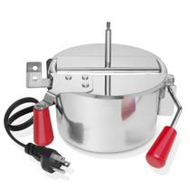 Panela de Pipoca OLDE MIDWAY de Aço Inoxidável 6 Onças 120V Panela de Pipoca OLDE MIDWAY de Aço Inoxidável 6 Onças 120V
