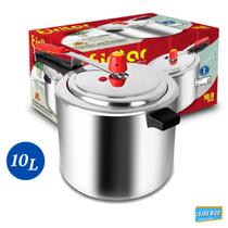 Panela De Pressao 10 Litros Aluminio Polida Eirilar