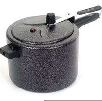 panela de pressão 10 litros preta craqueada - asj panela de pressão 10 litros preta craqueada - asj
