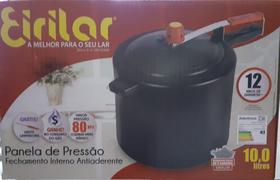 Panela de pressão 10 litros preta eirilar. Panela de pressão 10 litros preta eirilar.
