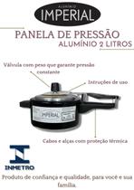 Panela De Pressão 2 Litros Alumínio Preta Resistente Panela De Pressão 2 Litros Alumínio Preta Resistente