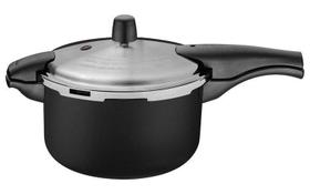 Panela de Pressão 24 cm 6L Vancouver Effect Preta Tramontina