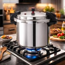 Panela De Pressão 24L Alumínio Fecho Externo Profissional