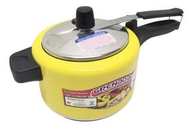 Panela De Pressão 2,5 Litros Grenada Pequena De Alumínio Amarelo Panela De Pressão 2,5 Litros Grenada Pequena De Alumínio Amarelo