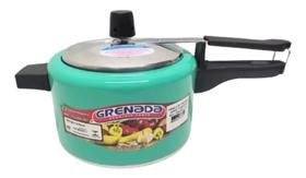 Panela De Pressão 2,5 Litros Grenada Pequena De Alumínio Verde Turqueza Panela De Pressão 2,5 Litros Grenada Pequena De Alumínio Verde Turqueza