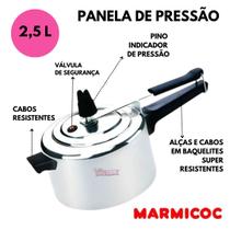 Panela de Pressao 2,5L Alumínio Polida Marmicoc