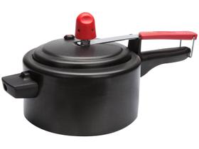 Panela de Pressão 2L Antiaderente em Aluminio 2 Litros Anti Aderente Preta Eirilar 909