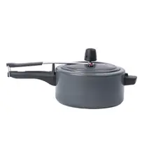 Panela de Pressão 3 L Revestimento Cerâmico Mineral Resist Cor Cinza Linha Ceramic Life Vapt Brinox