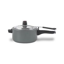 Panela de Pressão 3 L Revestimento Cerâmico Mineral Resist Cor Cinza Linha Ceramic Life Vapt Brinox