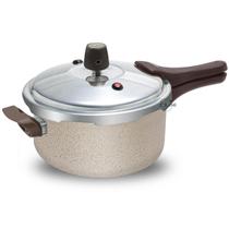 Panela de Pressao 3 Litros Crema Fechamento Externo Pequena Aluminio Antiaderente com Selo Inmetro