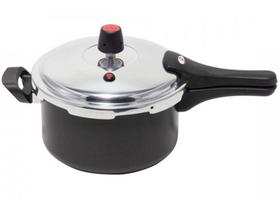 Panela de Pressão 3 Litros Fechamento Externo Preta Antiaderente Qualite - Marcolar Panela de Pressão 3 Litros Fechamento Externo Preta Antiaderente Qualite - Marcolar
