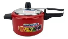 Panela De Pressão 3 Litros Grenada Pequena De Alumínio Vermelha Panela De Pressão 3 Litros Grenada Pequena De Alumínio Vermelha