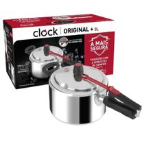 Panela de Pressão 3L Original+ Fechamento Interno Alumínio Polido 9295306889 - Clock
