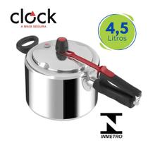 Panela De Pressão 4.5 Litros Original Polida Clock Inmetro Panela De Pressão 4.5 Litros Original Polida Clock Inmetro