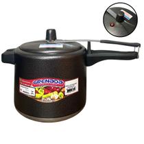 Panela De Pressão 4.5 Litros Preto Craqueado Cozinha - Aluminio Grenada