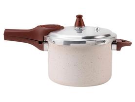 Panela de Pressão 4,2L Ceramic Life Fundo de Indução Pressure Vanilla Brinox