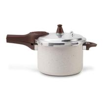 Panela De Pressão 4,2L Ceramic Life Fundo De Indução Pressure Vanilla Brinox