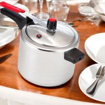 Panela de Pressao 4,5 Litros Alumínio Polida Classic Cozimento Rápido Feijoada Carne Cozida Frango
