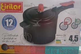 Panela de pressão 4,5 litros cor preta eiriflon eirilar Panela de pressão 4,5 litros cor preta eiriflon eirilar