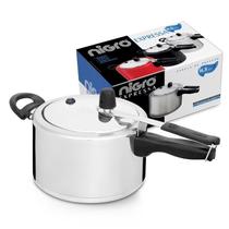 Panela de Pressão 4,5 Litros em Alumínio Polido Nigro Expressa com 3 Sistemas de Segurança Panela de Pressão 4,5 Litros em Alumínio Polido Nigro Expressa com 3 Sistemas de Segurança