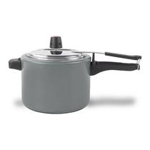 Panela de Pressão 4,5L 20cm Cinza Cerâmica Antiaderente Life Vapt em Alumínio 7238/170 Brinox