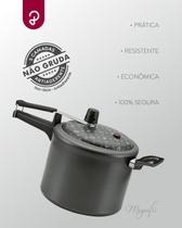 Panela de pressao 4,5l antiaderente grafite panelux magnific