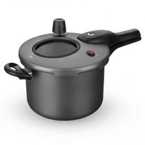 Panela De Pressão 4,5L Com Tampa Visor Vidro Antiaderente Grande Fechamento Externo Alumínio Panela De Pressão 4,5L Com Tampa Visor Vidro Antiaderente Grande Fechamento Externo Alumínio