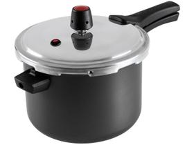 Panela de pressão 4,5l fechamento externo antiaderente grafite panelux magnific