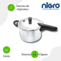 Panela De Pressão 4,5L Nigro Press - Polido