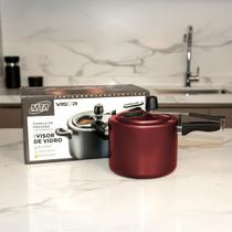 Panela de Pressão 4,5L Tampa Com Visor de Vidro Temperado Antiaderente Exclusive Panela de Pressão 4,5L Tampa Com Visor de Vidro Temperado Antiaderente Exclusive
