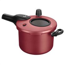 Panela De Pressão 4,5LAntiaderente Cereja Com Visor na Tampa Fechamento Externo MTA - 6601 Panela De Pressão 4,5LAntiaderente Cereja Com Visor na Tampa Fechamento Externo MTA - 6601