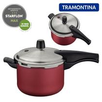 Panela De Pressão 4,5litros Effect Starflon Antiaderente Tramontina