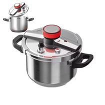 Panela De Pressão 5 Litros Inox Para Cozinha Moderna 5Litros 2 Bicos Premium Segurança