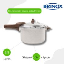 Panela De Pressão 6,8L Pressure Indução Brinox - Vanilla