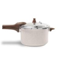 Panela de Pressão 6,8L Revestimento Cerâmico Fundo de Indução Ceramic Life Pressure Brinox - VANILLA Panela de Pressão 6,8L Revestimento Cerâmico Fundo de Indução Ceramic Life Pressure Brinox - VANILLA