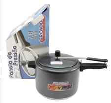 panela de pressão 7 litros aluminio grenada cor craqueada