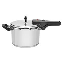 Panela de Pressão Aço Inox 4,5 Litros Fundo Triplo Brava Tramontina Prateado